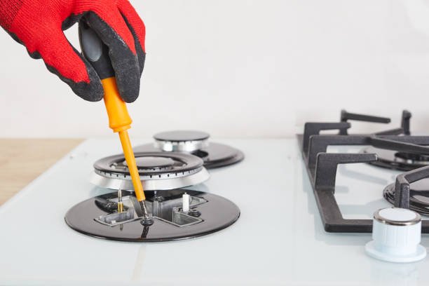 Gas stove burner repair